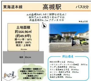 高槻市 芝谷町 土地